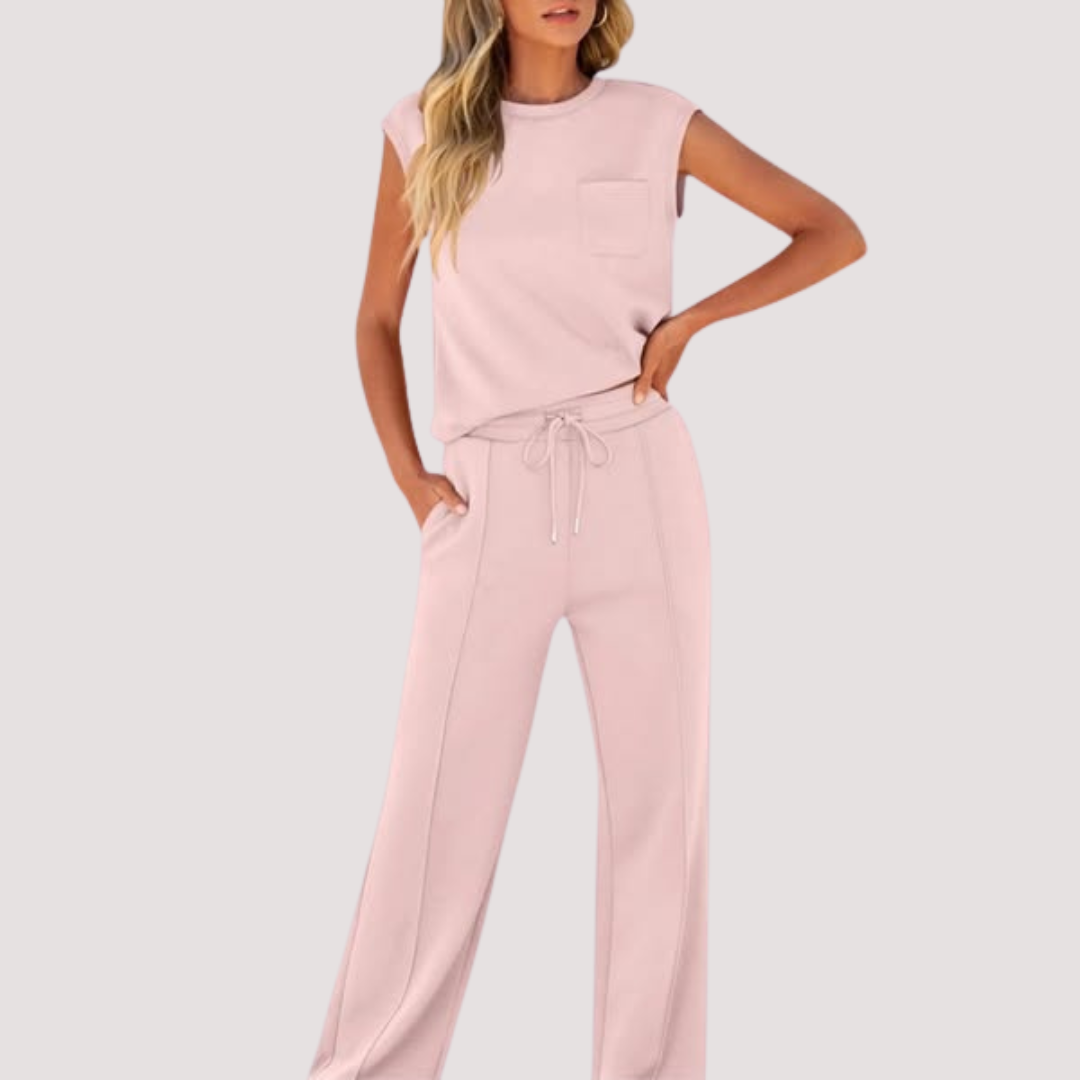 LA VENECIA | Valeria™ – Conjunto Informal de Verano Suave para Estar por Casa