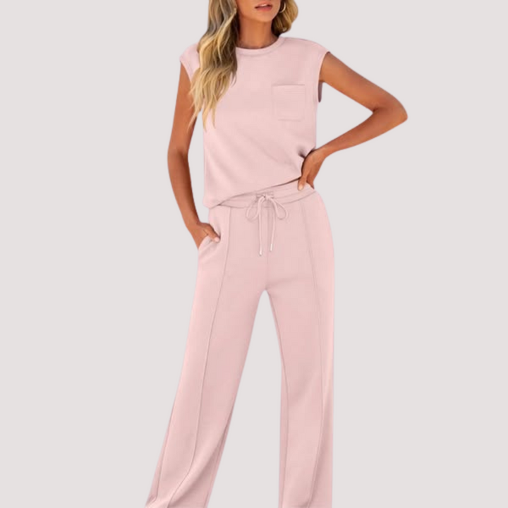 LA VENECIA | Valeria™ – Conjunto Informal de Verano Suave para Estar por Casa