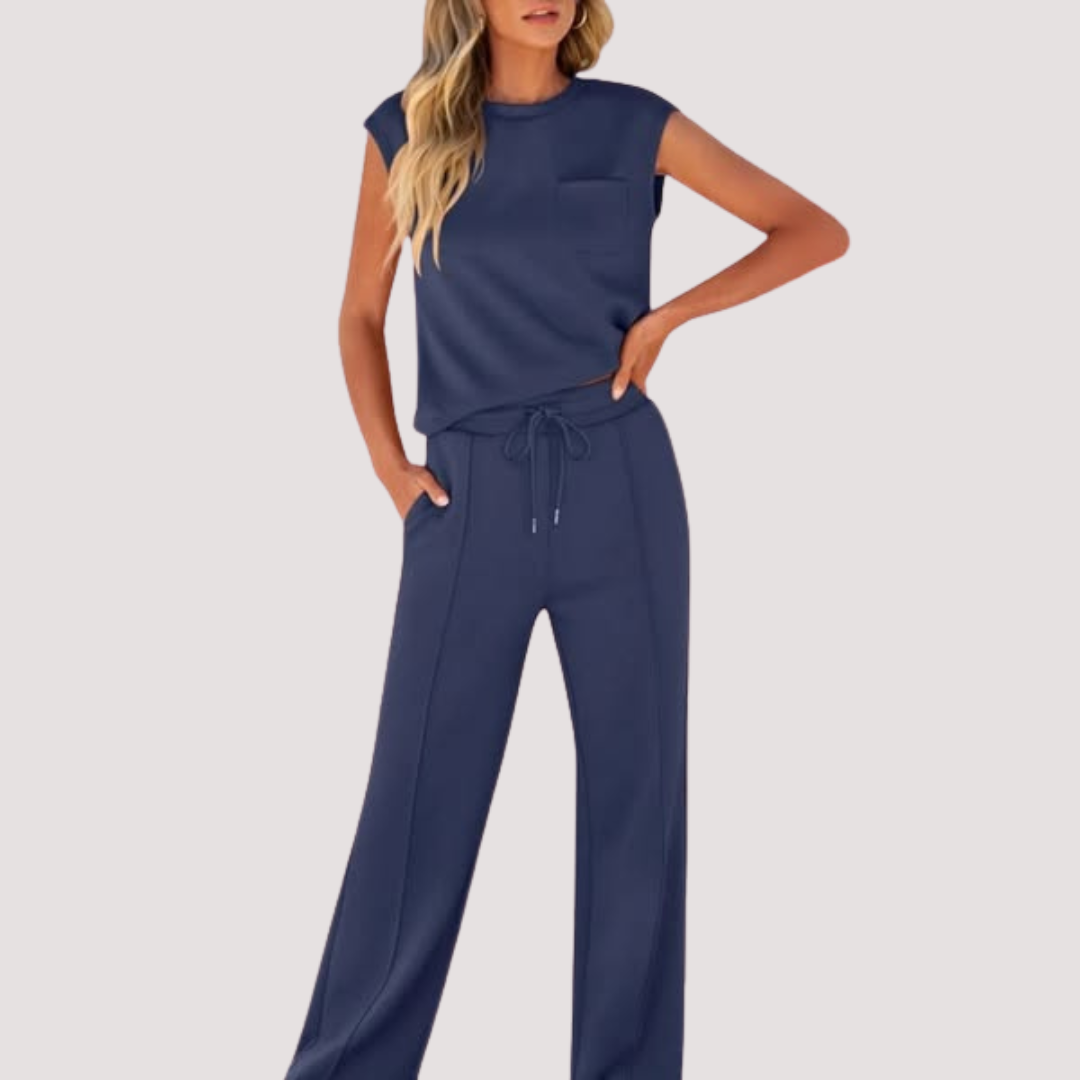 LA VENECIA | Valeria™ – Conjunto Informal de Verano Suave para Estar por Casa