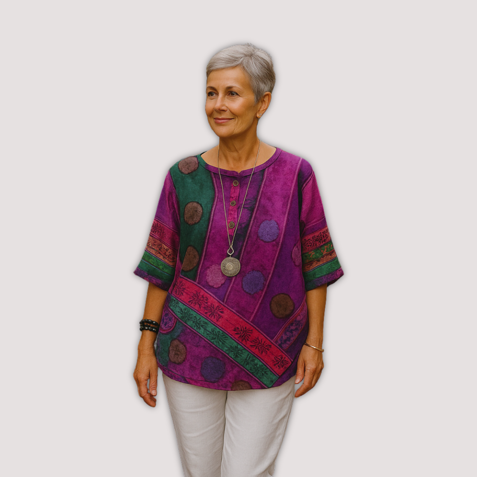 LA VENECIA | Alba™ - Blusa Bohemia Colorida