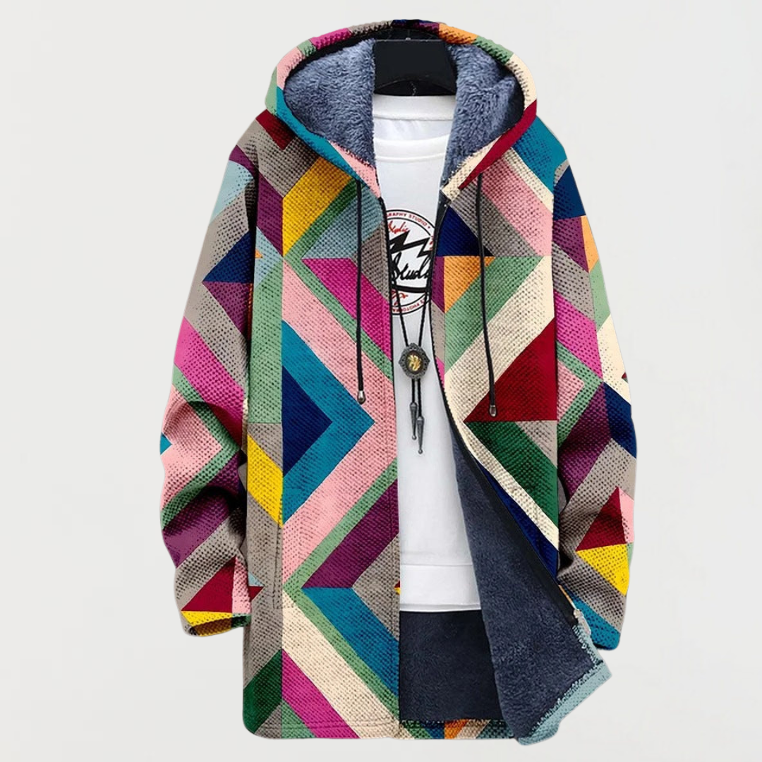 LA VENECIA | Simona™ - Sudadera con capucha con diseño geométrico
