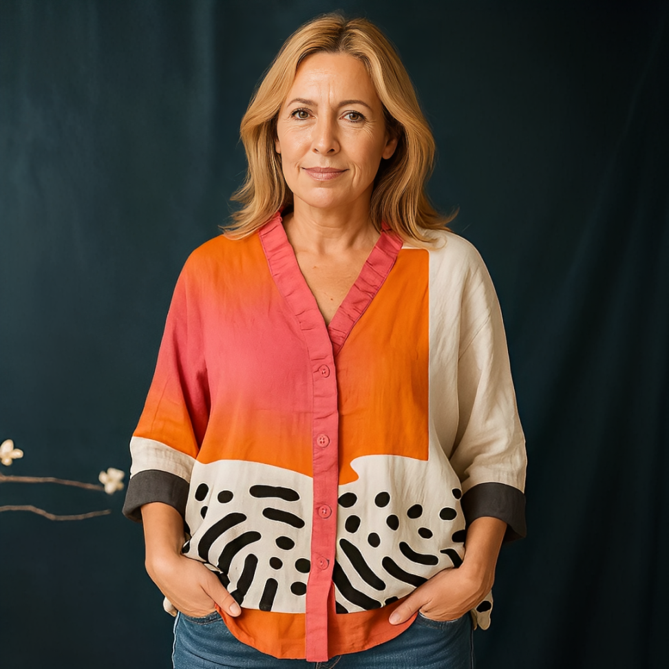 LA VENECIA - Carmen™ - Blusa de lino