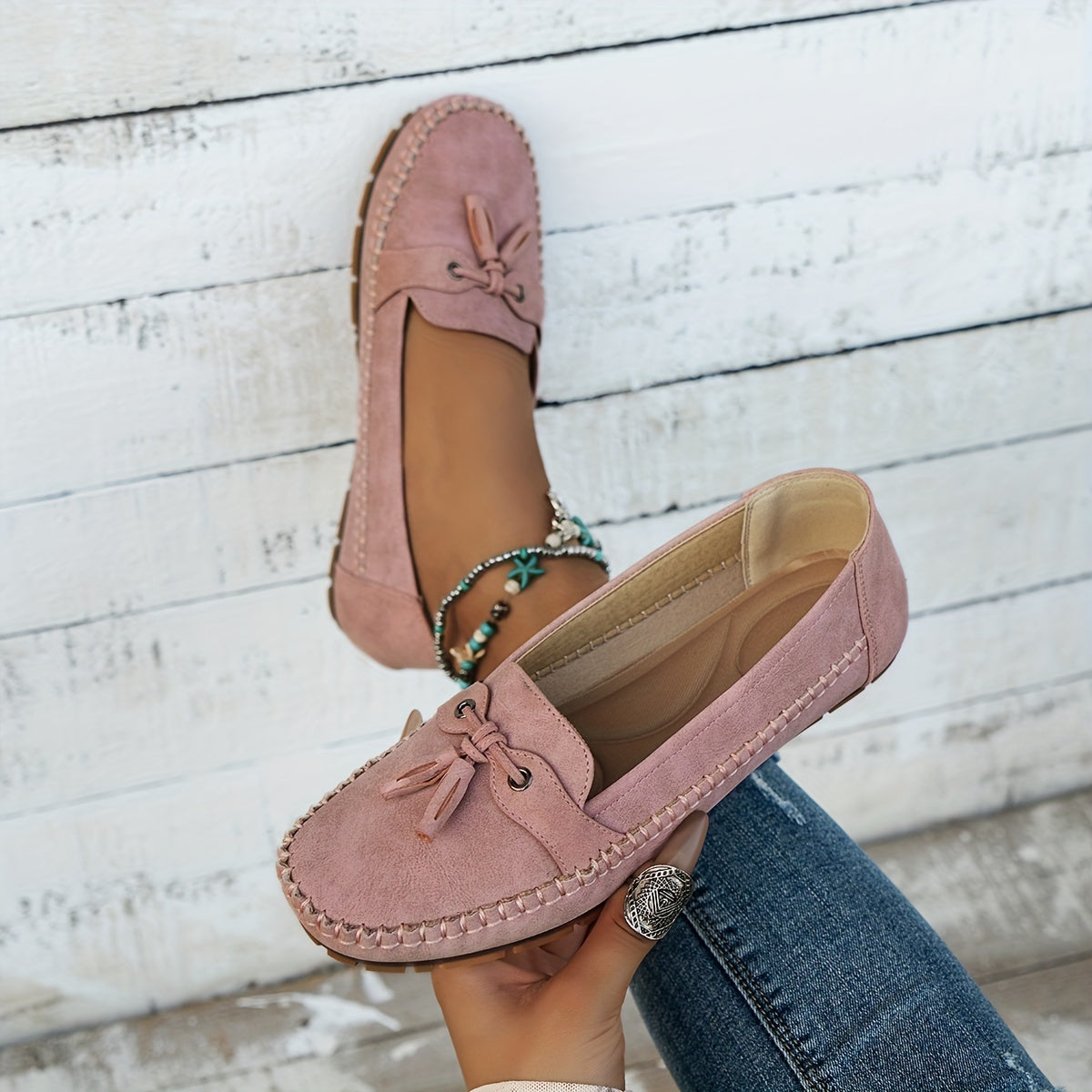 LA VENECIA | Natalia™ - Mocasines Clásicos con Borlas