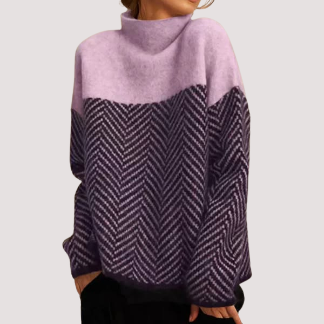 LA VENECIA | Manuela™ - Jersey de Cuello Alto de Algodón