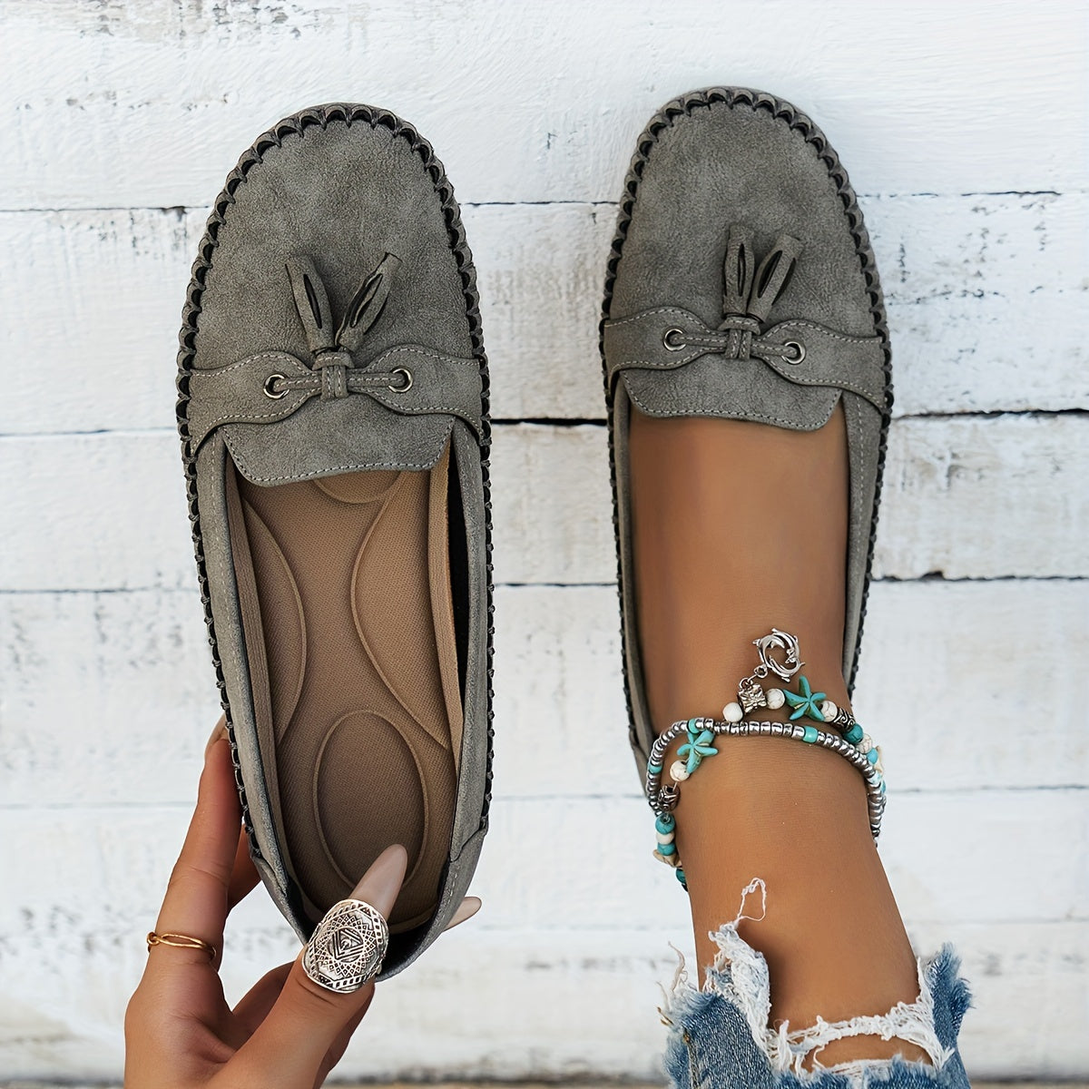 LA VENECIA | Natalia™ - Mocasines Clásicos con Borlas