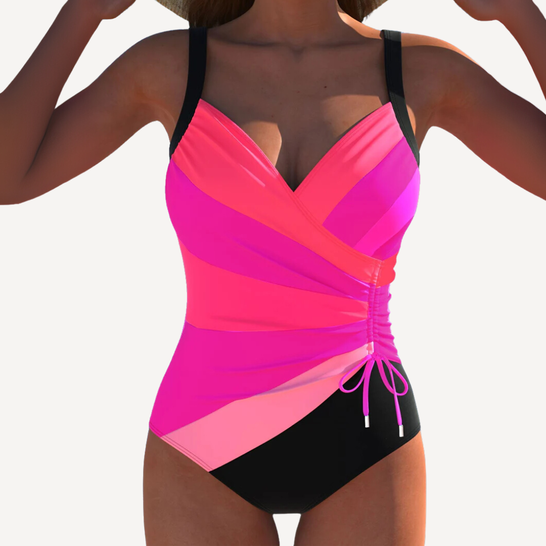 LA VENECIA | Marina™ - Bañador Cruzado con Estampado Colorido