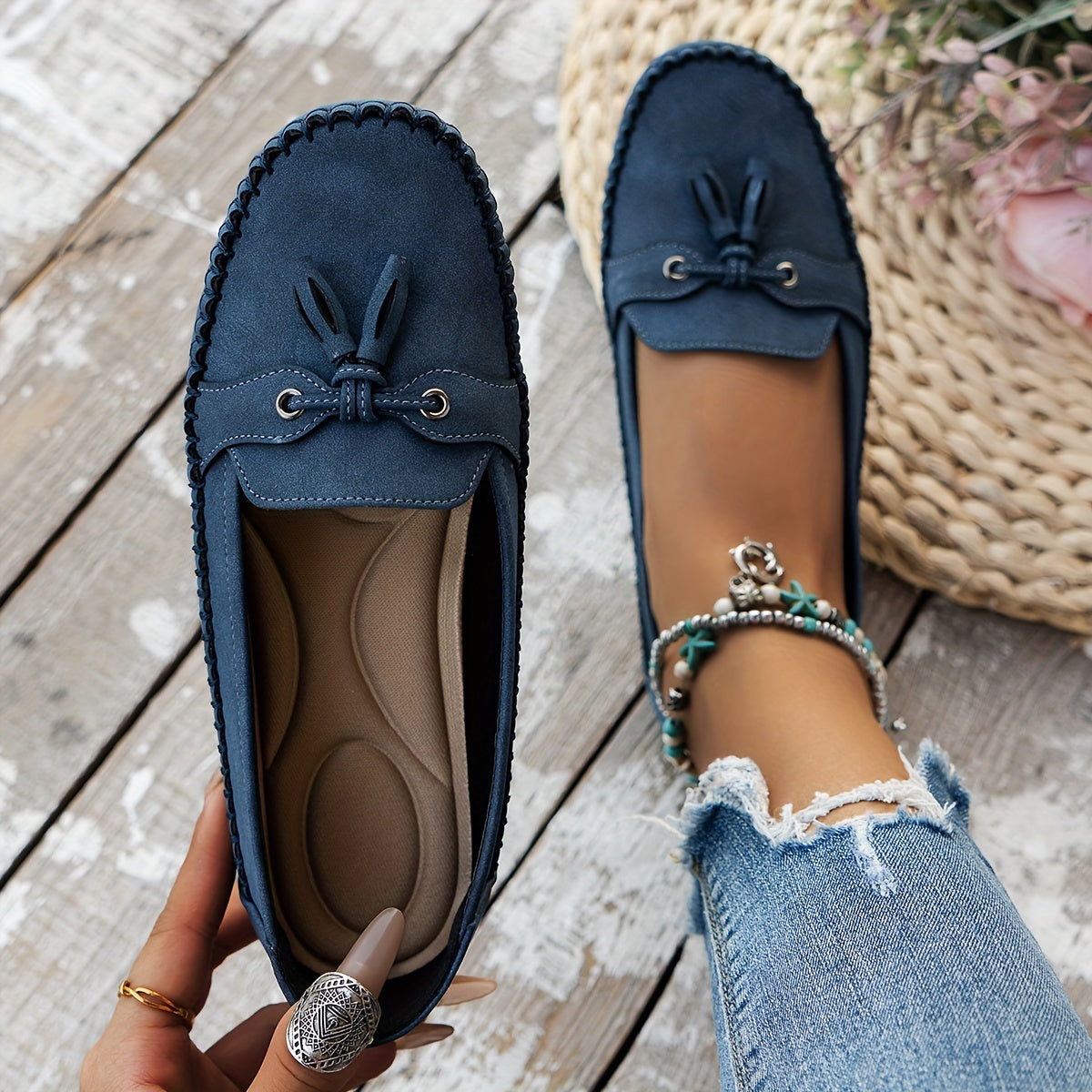 LA VENECIA | Natalia™ - Mocasines Clásicos con Borlas