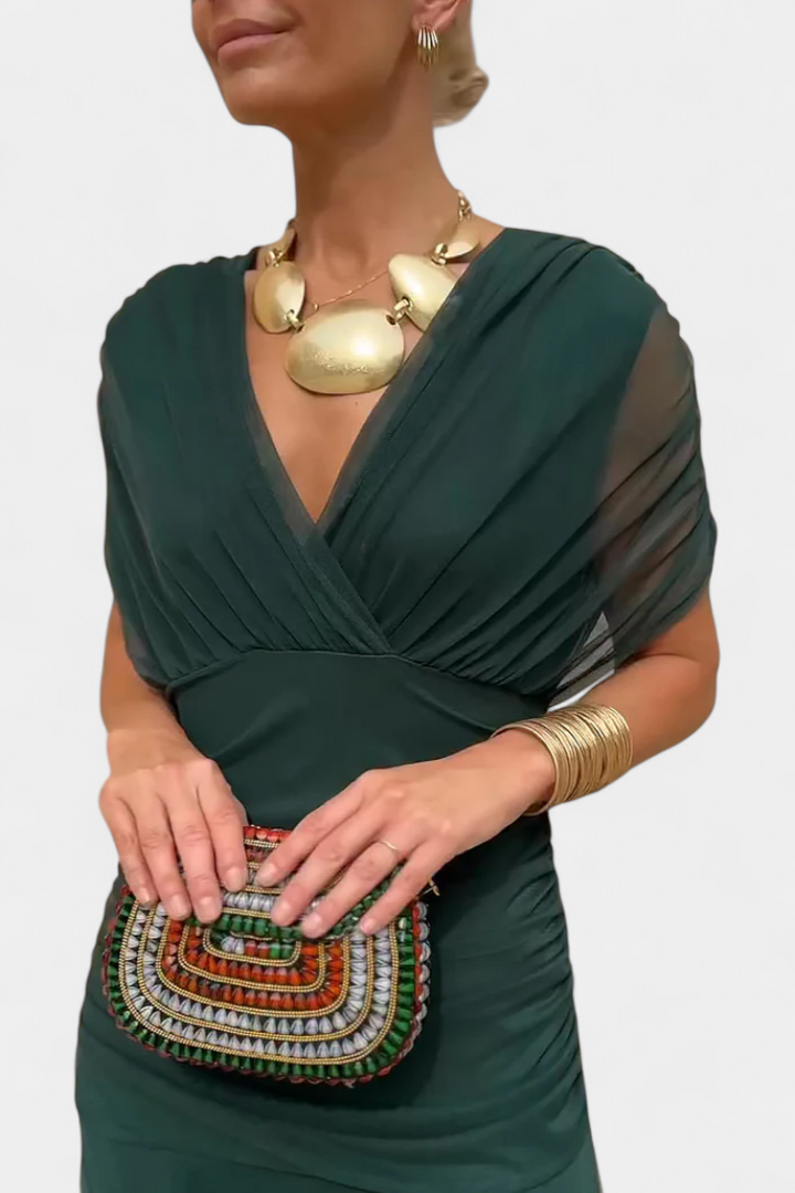 LA VENECIA | Gloria™ - Vestido Largo Romántico con Estampado Floral