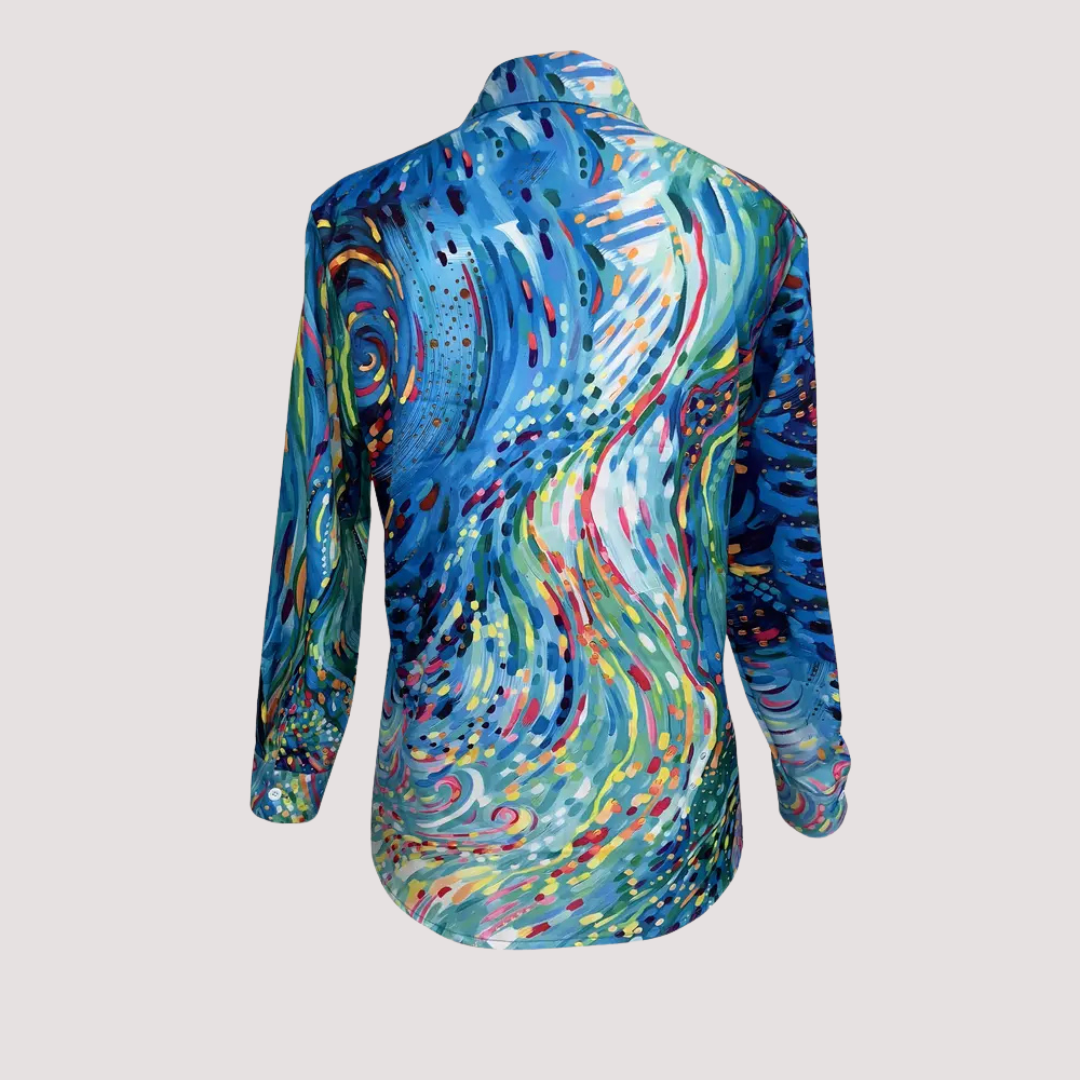 LA VENECIA | Magdalena™ - Blusa con Abstracto en Acuarela