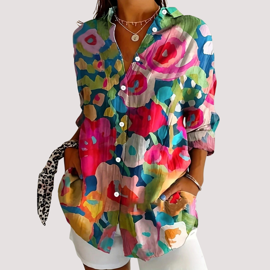 LA VENECIA | Verónica™ - Blusa colorida con estampado divertido