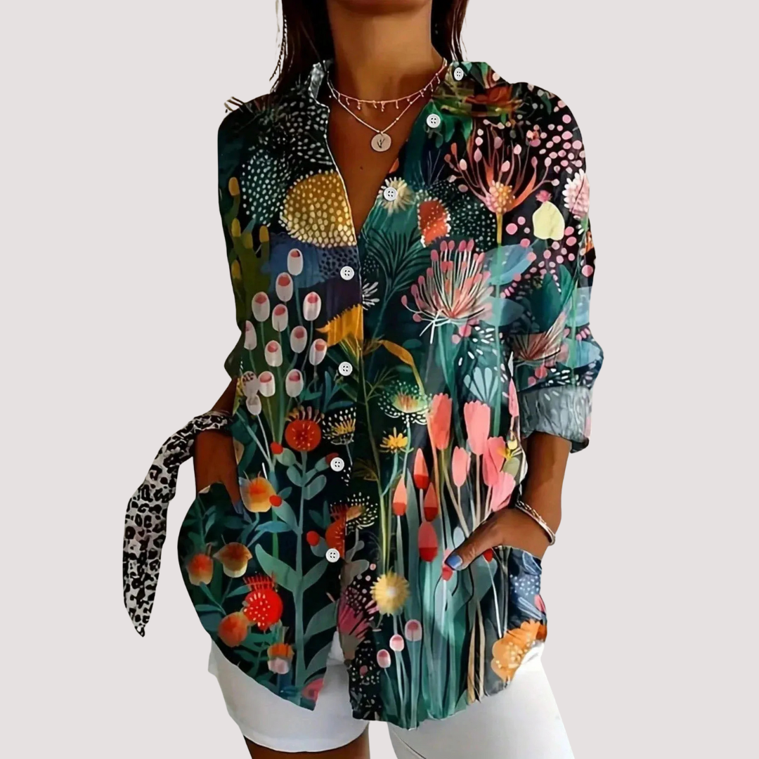 LA VENECIA | Verónica™ - Blusa colorida con estampado divertido