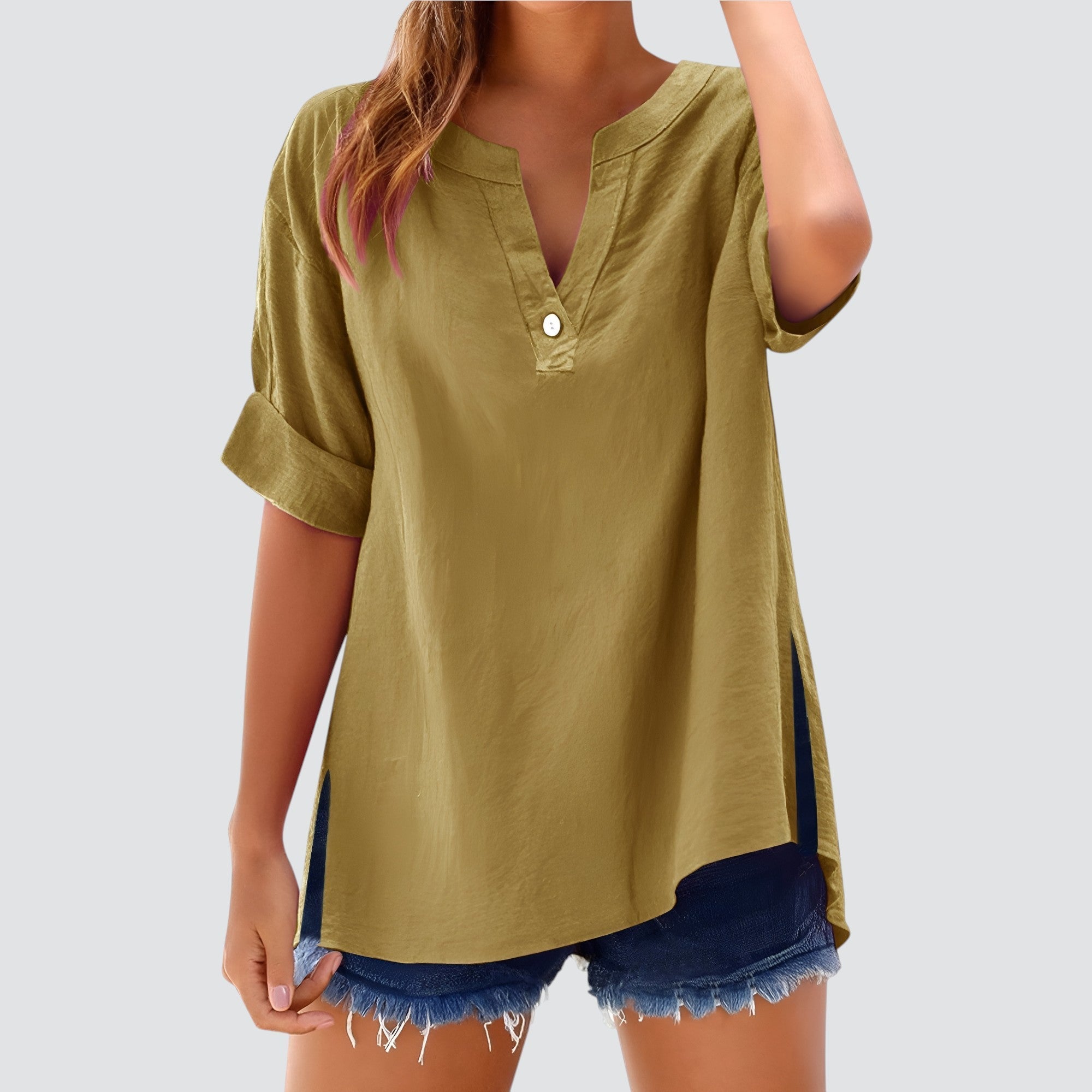 LA VENECIA | Olivia™ - Blusa de Lino